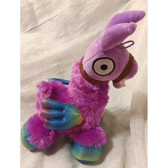 Nanco Fortnite Loot Llama Plush Rainbow Stuffed Animal Winged Purple Toy 9" - Picture 12 of 12